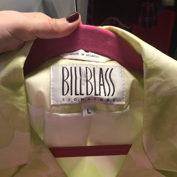 Vintage 80's Bill Blass Floral Raincoat - Picture 5 of 5